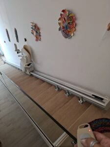 Silla salvaescaleras recta interior Gijon, Asturias